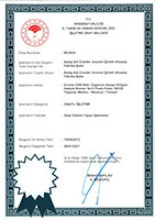 OPERATION APPROVAL CERTIFICATE - DIRECTORATE OF PROVINCIAL AGRICULTURAL AND FORESTRY – AKSARAY